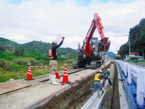 国道54号 二井殿歩道整備工事